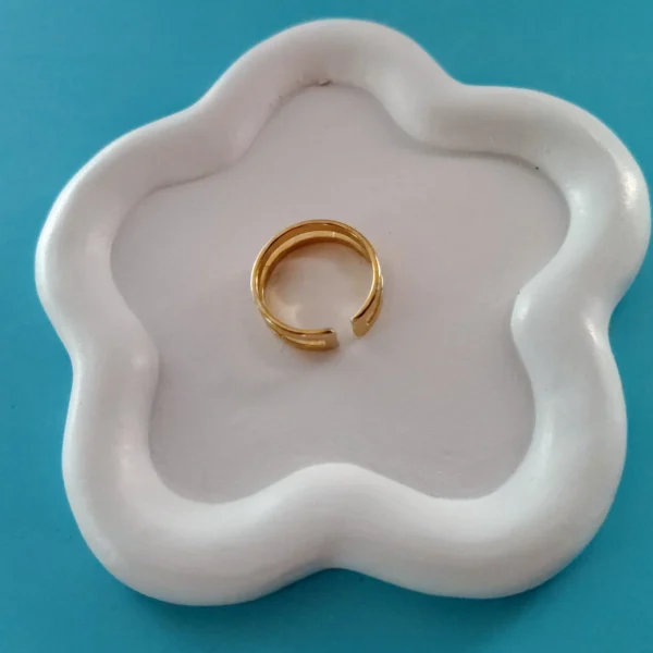 Anillo Dorado Épica en Acero Inoxidable Ajustable - Image 2