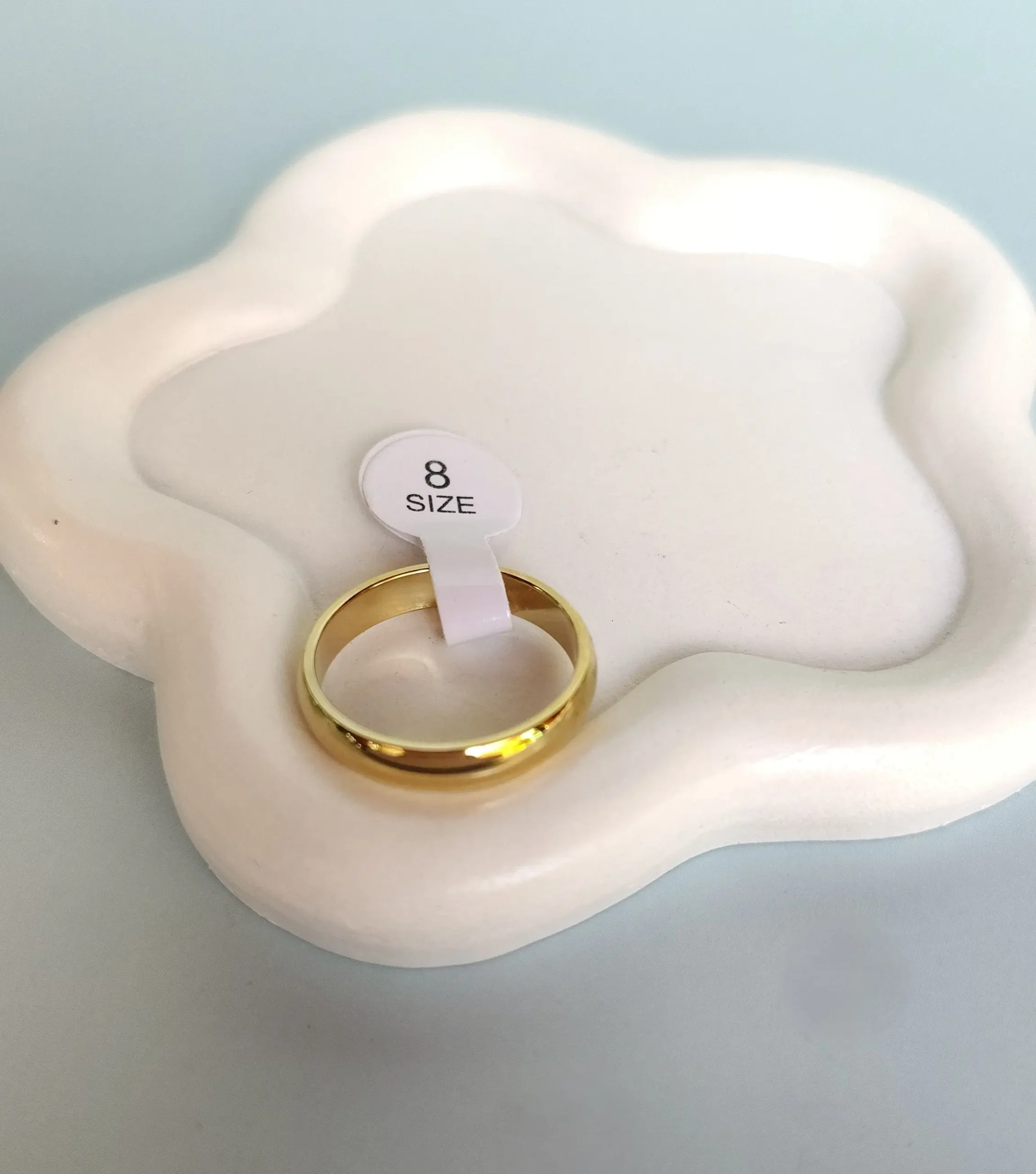 Anillo Dorado Opalo Talla 8
