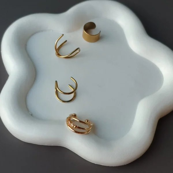 Kit Earcuff Dorado X4 sin Perforaciones - Image 2