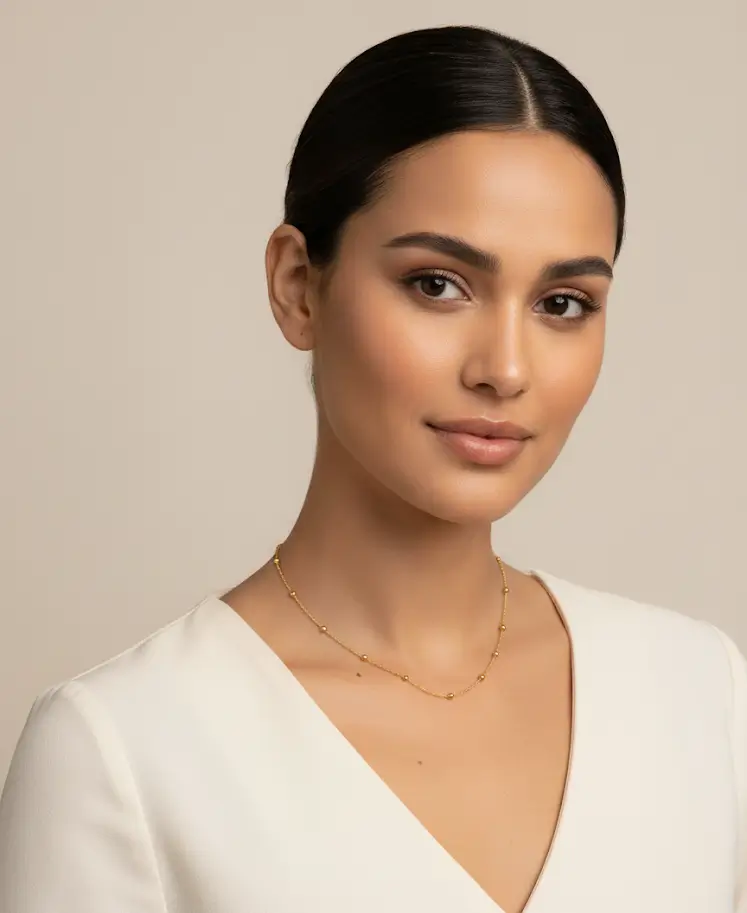 Cadena Dorada Zen en Acero Inoxidable