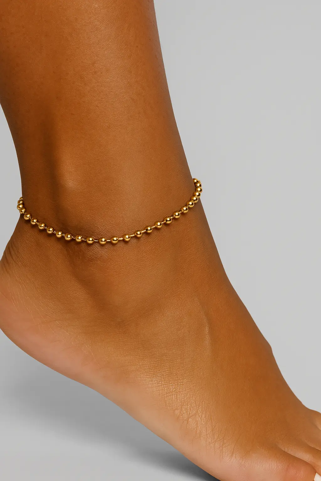 Tobillera Dorada Zuri en Acero Inoxidable