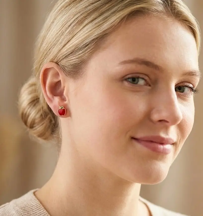 Topo Dorado con Manzana ROJA