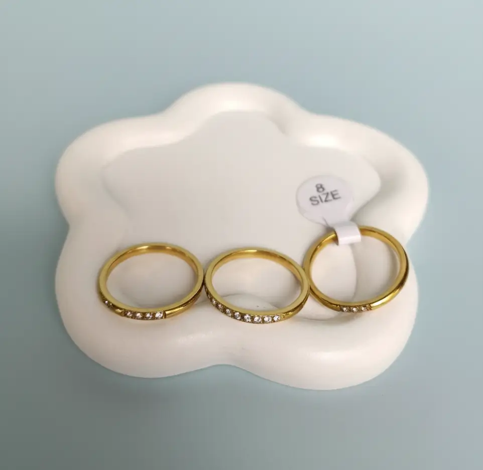 Set anillos  Lotus talla 8